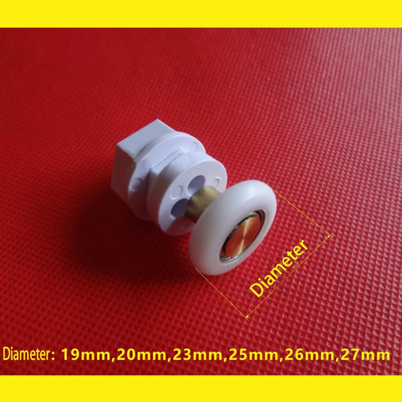 8pcs Door Rollers Home Bottom Top Shower Door Rollers/Runners/Wheels Replacement Single Wheel for Shower Enclosures Cabins