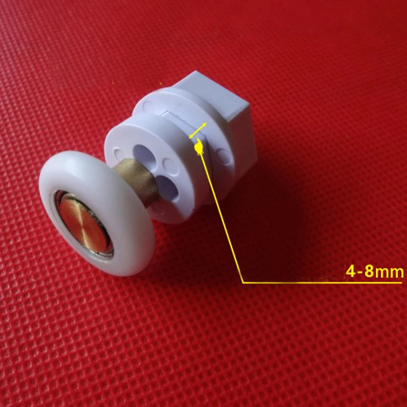8pcs Door Rollers Home Bottom Top Shower Door Rollers/Runners/Wheels Replacement Single Wheel for Shower Enclosures Cabins
