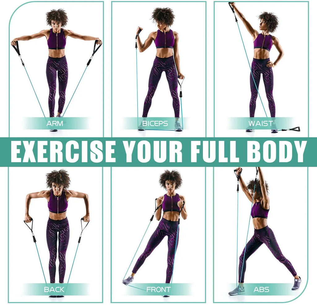 Resistance Bands Set Workout Exercise Fitness Gym Set Bands for Musle Training Physical Therapy Shape Body Workout From Home