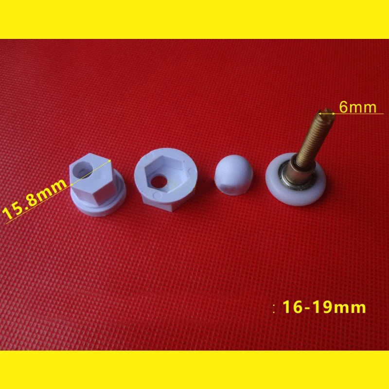 8pcs Door Rollers Home Bottom Top Shower Door Rollers/Runners/Wheels Replacement Single Wheel for Shower Enclosures Cabins