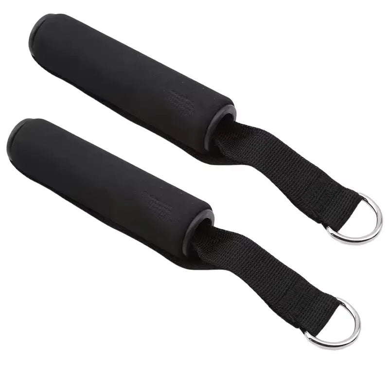Gym Handle Extra Wide Foam Grips for Fitness Crossfit Lifting Pulling Workout Heavy Duty D-ring Pull Rope Cable Tube Accessories