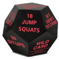 Portable 12 Sided Fitness Action Choice Dice Interactive Lightweight Exercise Toy Soft Foam Funny Bodyweight Training Dice HIIT