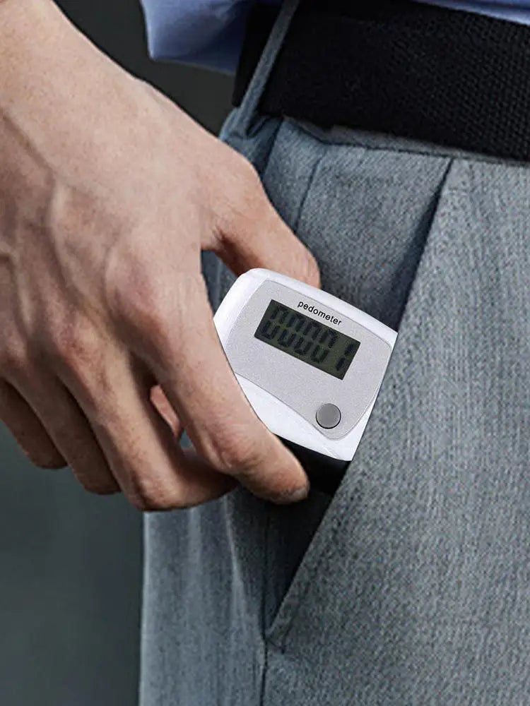 1pc Portable Step Counter Small Walking Pedometer Step Counter With Clip For Fitness Exercise Travel