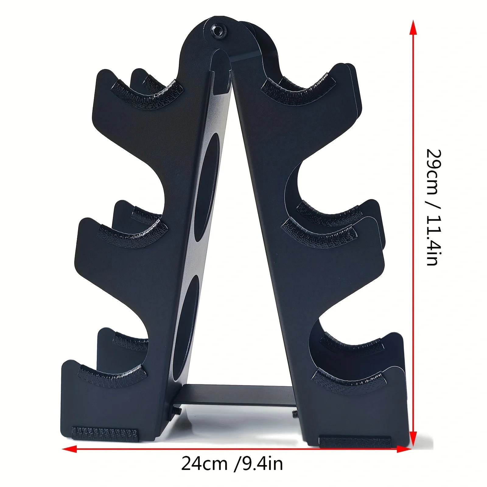 3、4 Tier Heavy Duty Dumbbell Rack, Weight Plate Storage Stand, Compact Home Gym Organizer for Dumbbells & Barbells