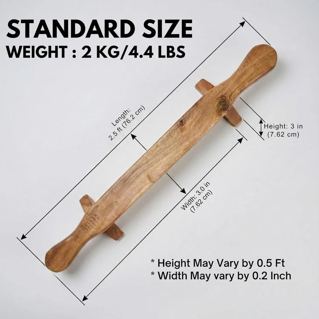 Wood Push-Up Board & Planche Training Stand Heavy-Duty Home Gym Equipment with Non-Slip Base 3-Position Adjustable Push-Up Bar