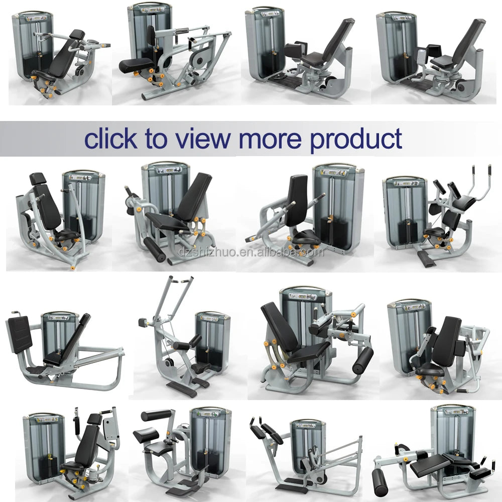 Strength Sport Fitness Gym Equipment Ment Back Exercise Seated Row Machine With Weight Stack