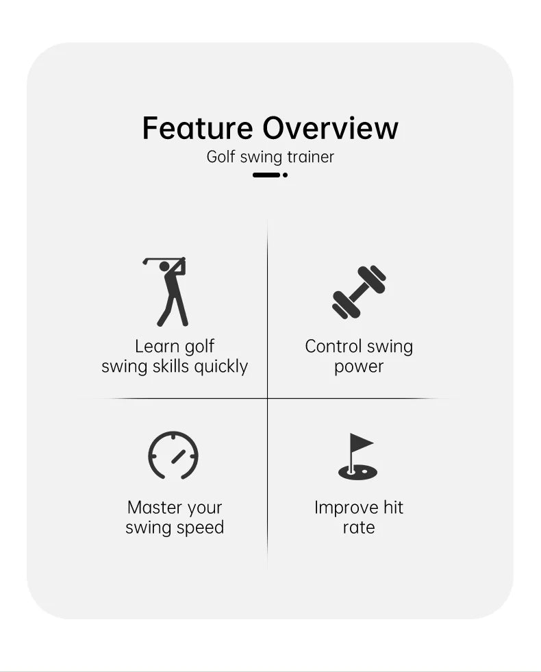 Golf Swing Power Stick - Red, Golf Strength Trainer Improves Flexibility, Rhythm, Rhythm, Balance and Power