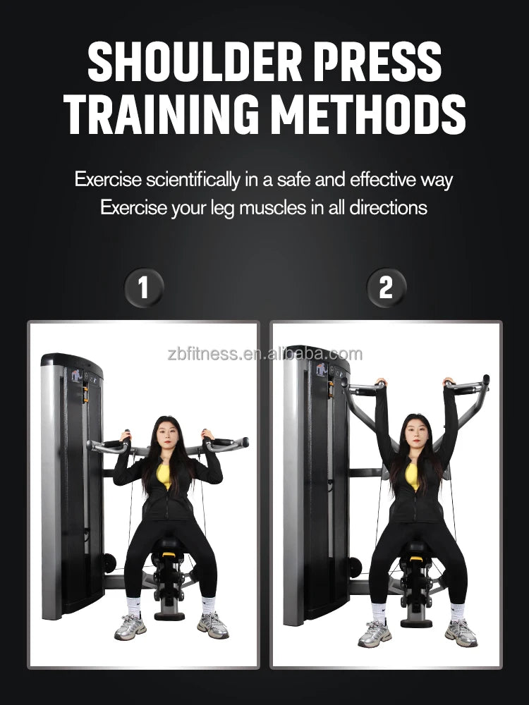 Heavy-Duty Construction With Adjustable Resistance For Shoulder & Upper Body Strength Top Rated Shoulder Press Gym Machine