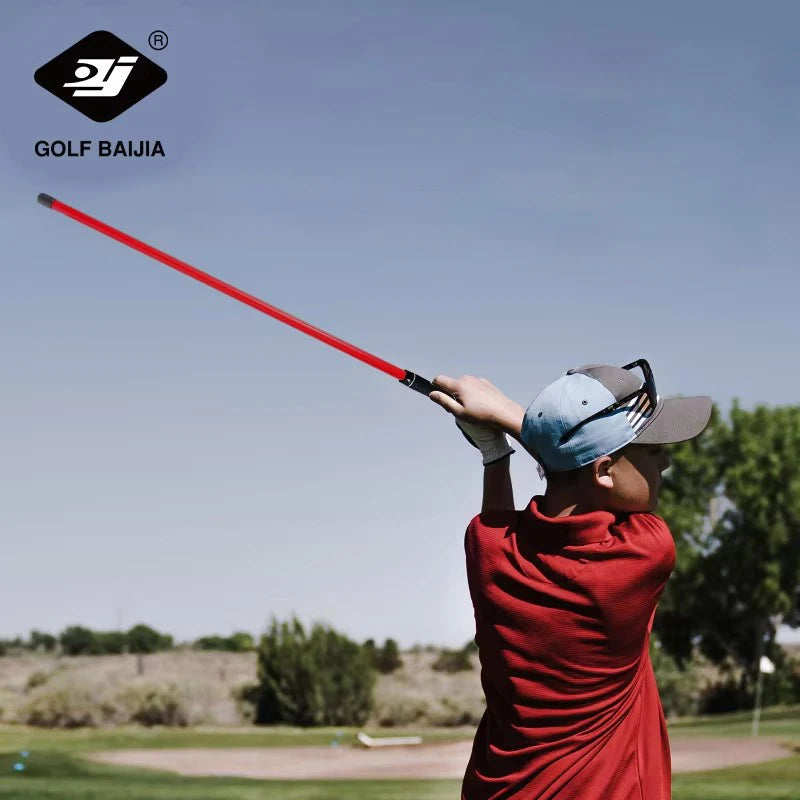 Golf Swing Power Stick - Red, Golf Strength Trainer Improves Flexibility, Rhythm, Rhythm, Balance and Power