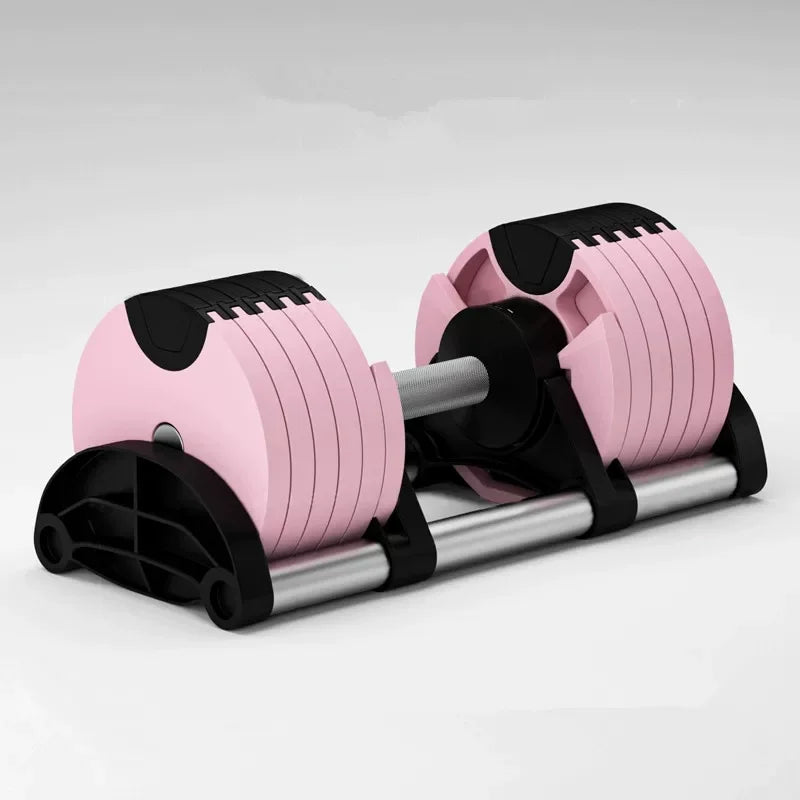 Multiple Colors Adjustable Dumbbells Set 2kg(5lb) or 4kg(9lb) Increase Max 45kg(100lb) Home Fitness Fast Adjustment Dumbbells