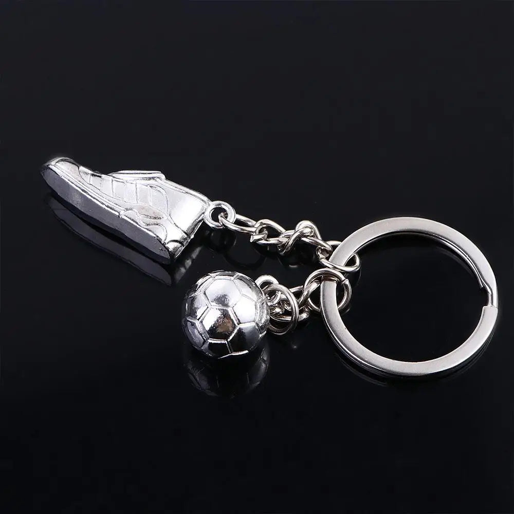 Football Ball Key Accessories Small Pendant Sport Hanging Keychain Metal Chain Soccer Shoes Key Rings Football Key Chain