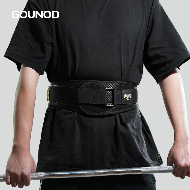1PC GOUNOD Weightlifting Waist Belt Bodybuilding Fitness Barbell Powerlifting Training Waist Supportion Gym For Back Men   Women