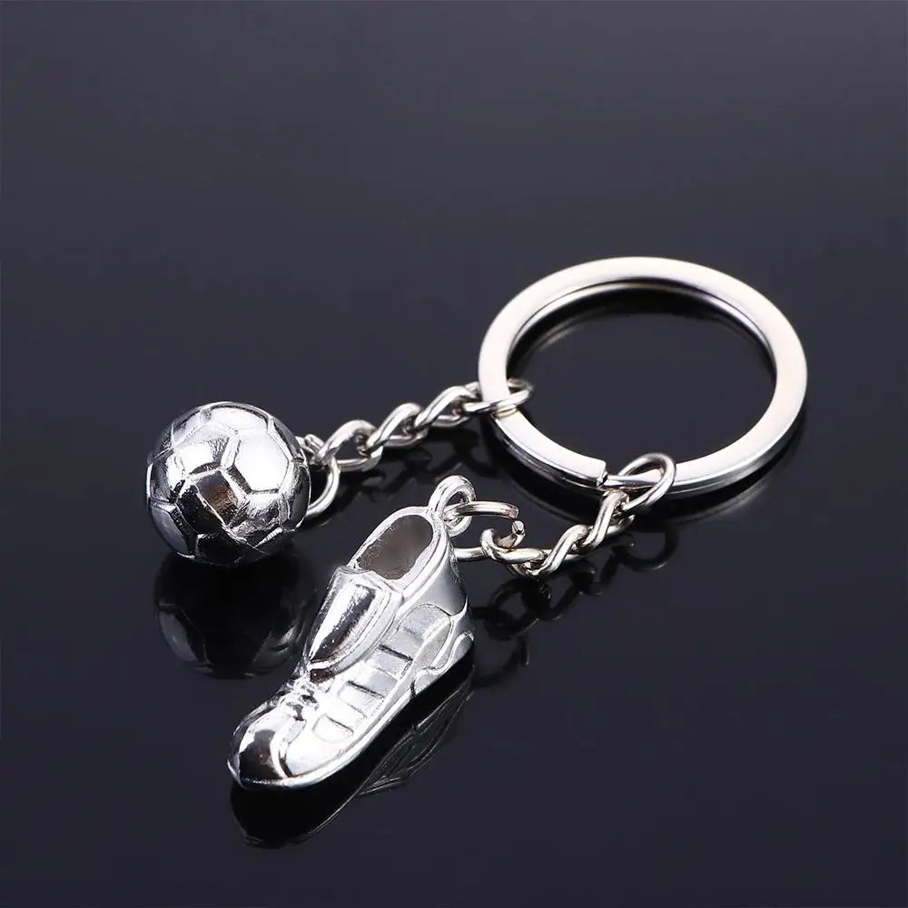 Football Ball Key Accessories Small Pendant Sport Hanging Keychain Metal Chain Soccer Shoes Key Rings Football Key Chain