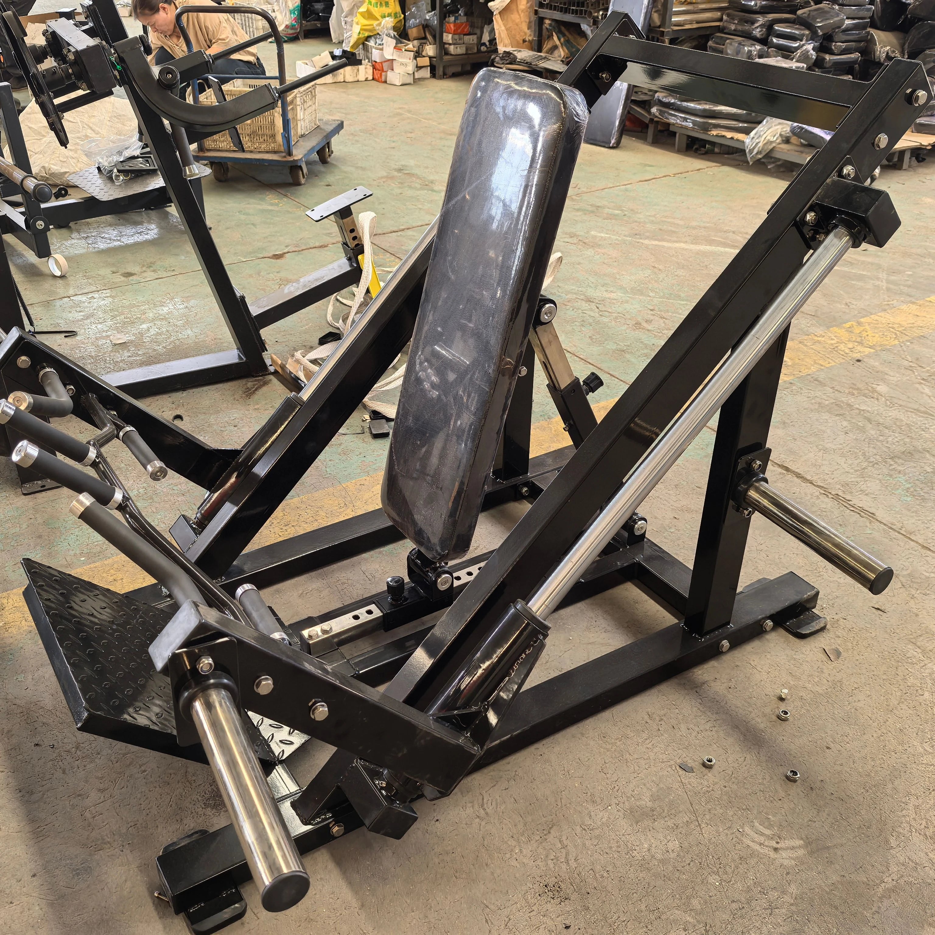 Strength Training Sports Gym Equipment Gym Machines Plate Loaded Back Exercise Linear Row Machine