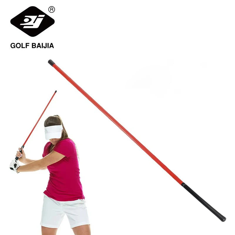 Golf Swing Power Stick - Red, Golf Strength Trainer Improves Flexibility, Rhythm, Rhythm, Balance and Power