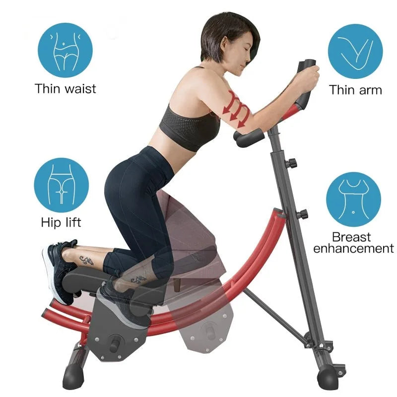 Foldable Fitness Equipment Adjustable AB Coaster Machine For Core Strength Training Cruncher Exercise Machine For Abdominal