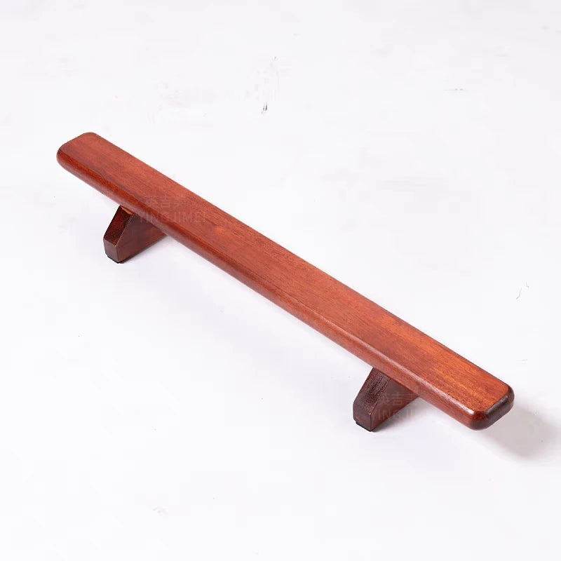 Wood Push-Up Board & Planche Training Stand Heavy-Duty Home Gym Equipment with Non-Slip Base 3-Position Adjustable Push-Up Bar