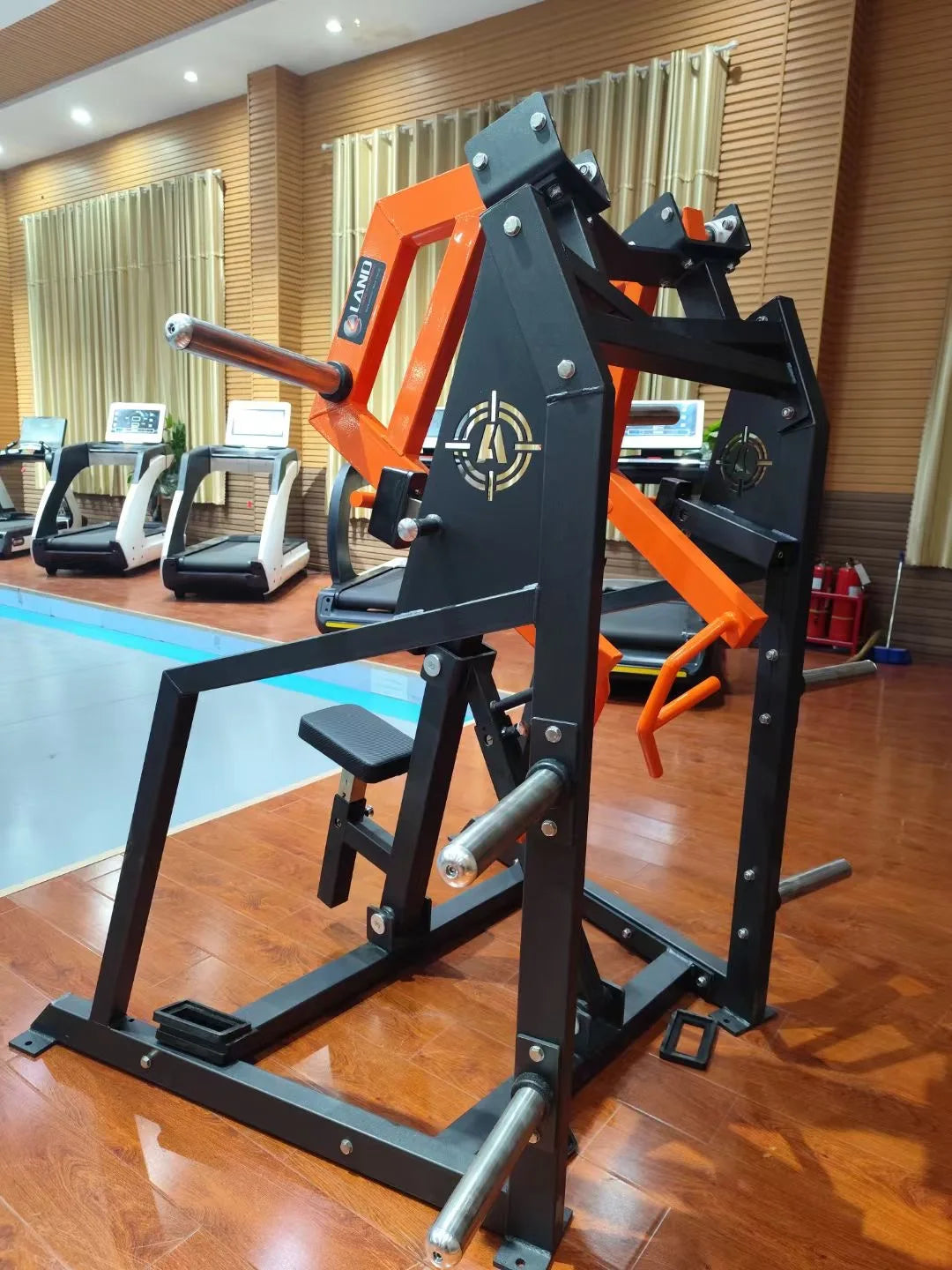 Land Commercial Gym Equipment Strength Training Seated Row Machine Plate Loaded Multi Row Machine