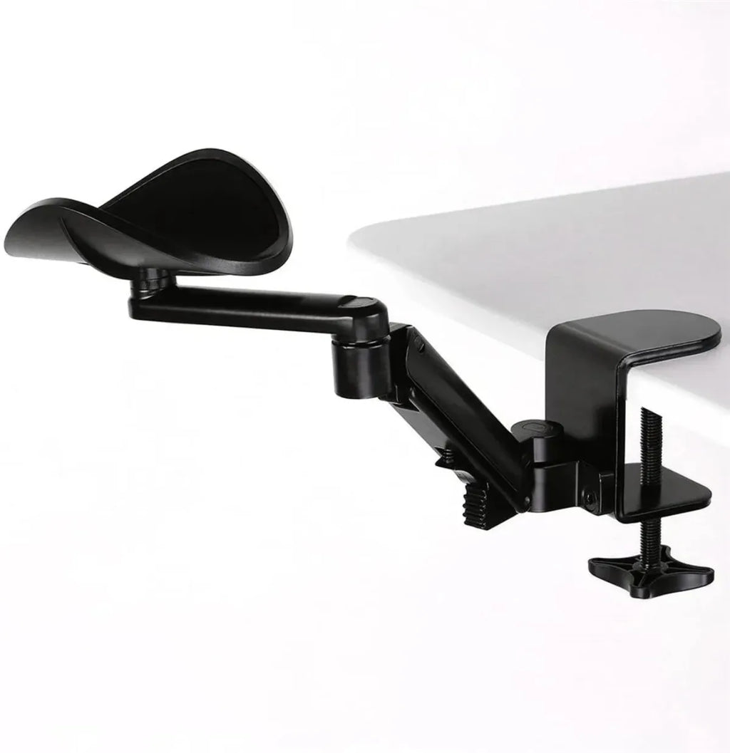 Adjustable Arm Rest for Desk – Ergonomic 360° Rotating & Extendable Elbow Support, Durable Aluminum,Office Gaming Accessories