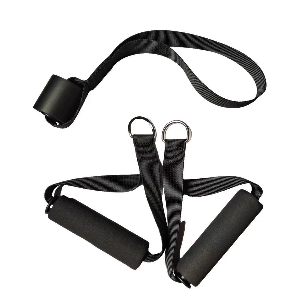 Gym Handle Extra Wide Foam Grips for Fitness Crossfit Lifting Pulling Workout Heavy Duty D-ring Pull Rope Cable Tube Accessories