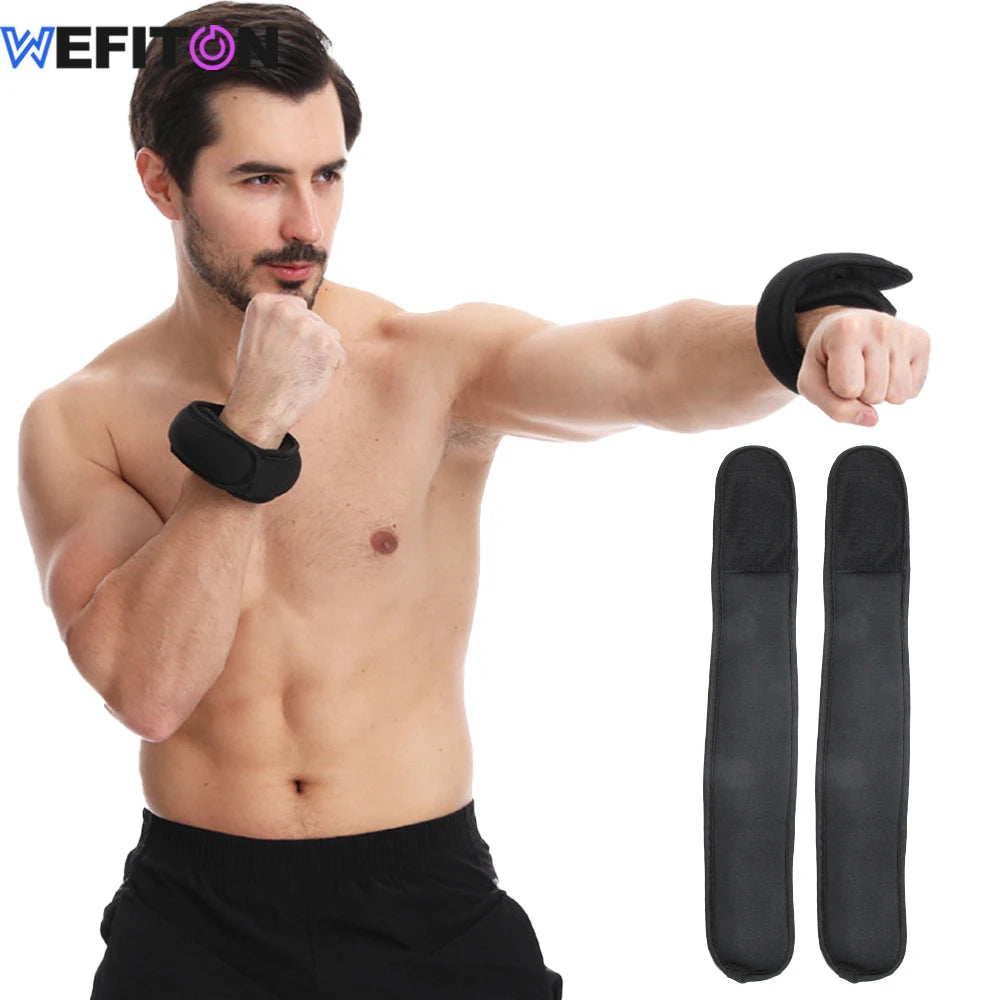 1Pair Wrist Weights 1lb / 0.45kg for Women, Men - Adjustable Strap for Walking,Pilates,Gym - Lightweight & Comfortable Design