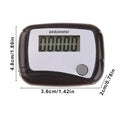 Portable 3D Pedometer Step Counter for Seniors LCD Digital Fitness Walk Meter for Sports Running Training Hiking & Backpacking