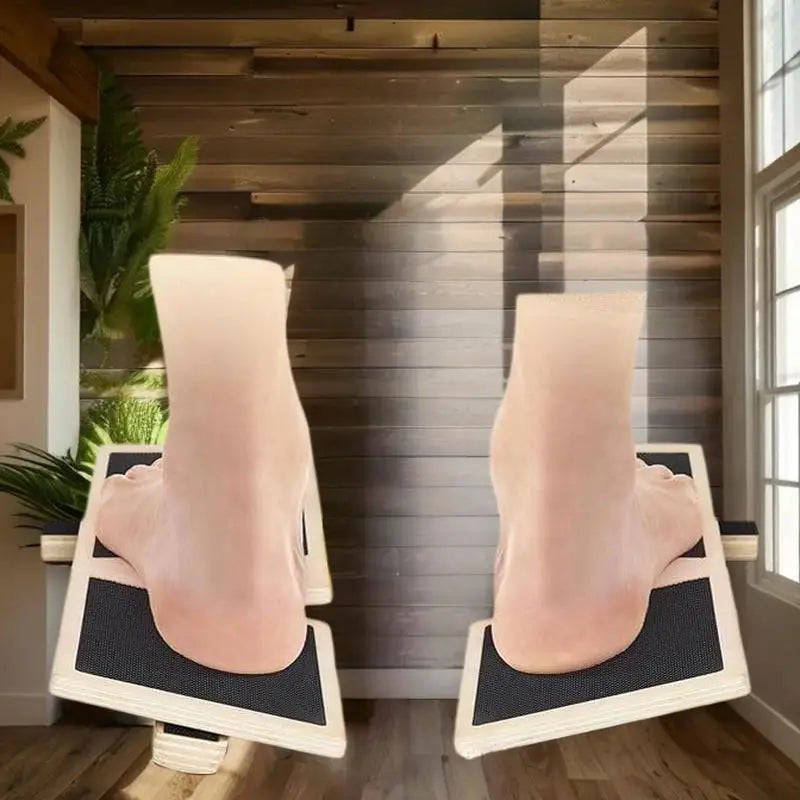Physio Recovery Wobble Board; Slip-Resistant, One-foot Posture Retraining; Ankle Fortitude Handler, Wooden Design