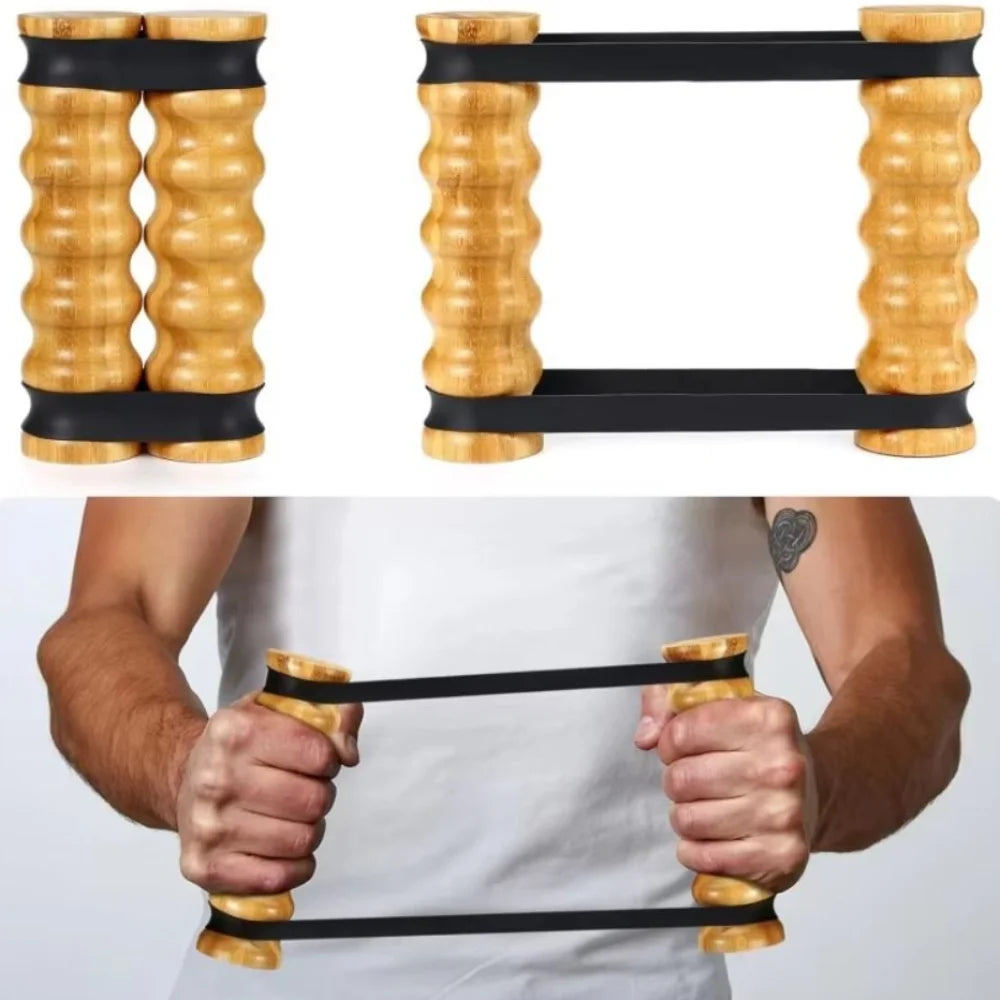 Adjustable Upper Body Exerciser Elastic Resistance Band Portable Arm Traning Resistance Stick Multifuntional Home Exercise