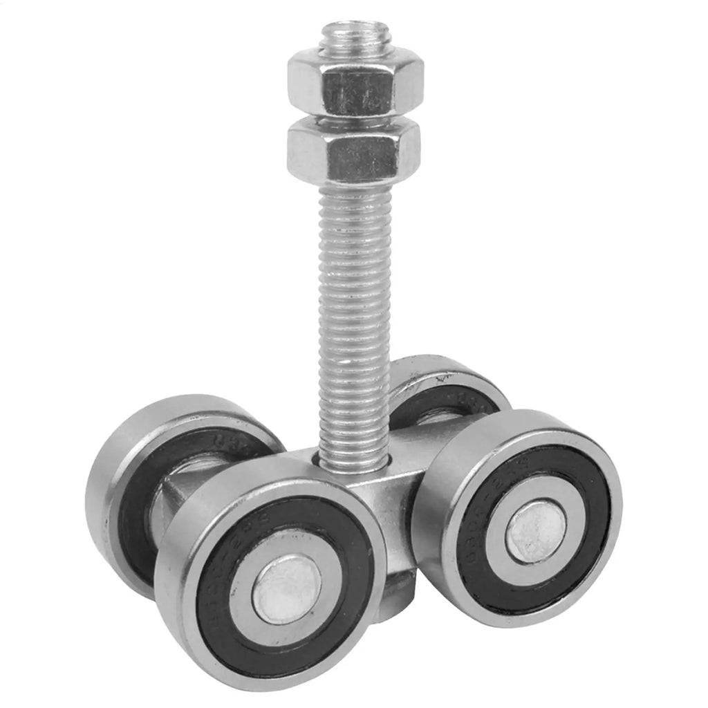 Barn Door Rollers 4 Wheel Trolley Assembly Roller Heavy Duty Sliding Door Hanger Ceiling Mount Barn Door Hardware for Wardrobe