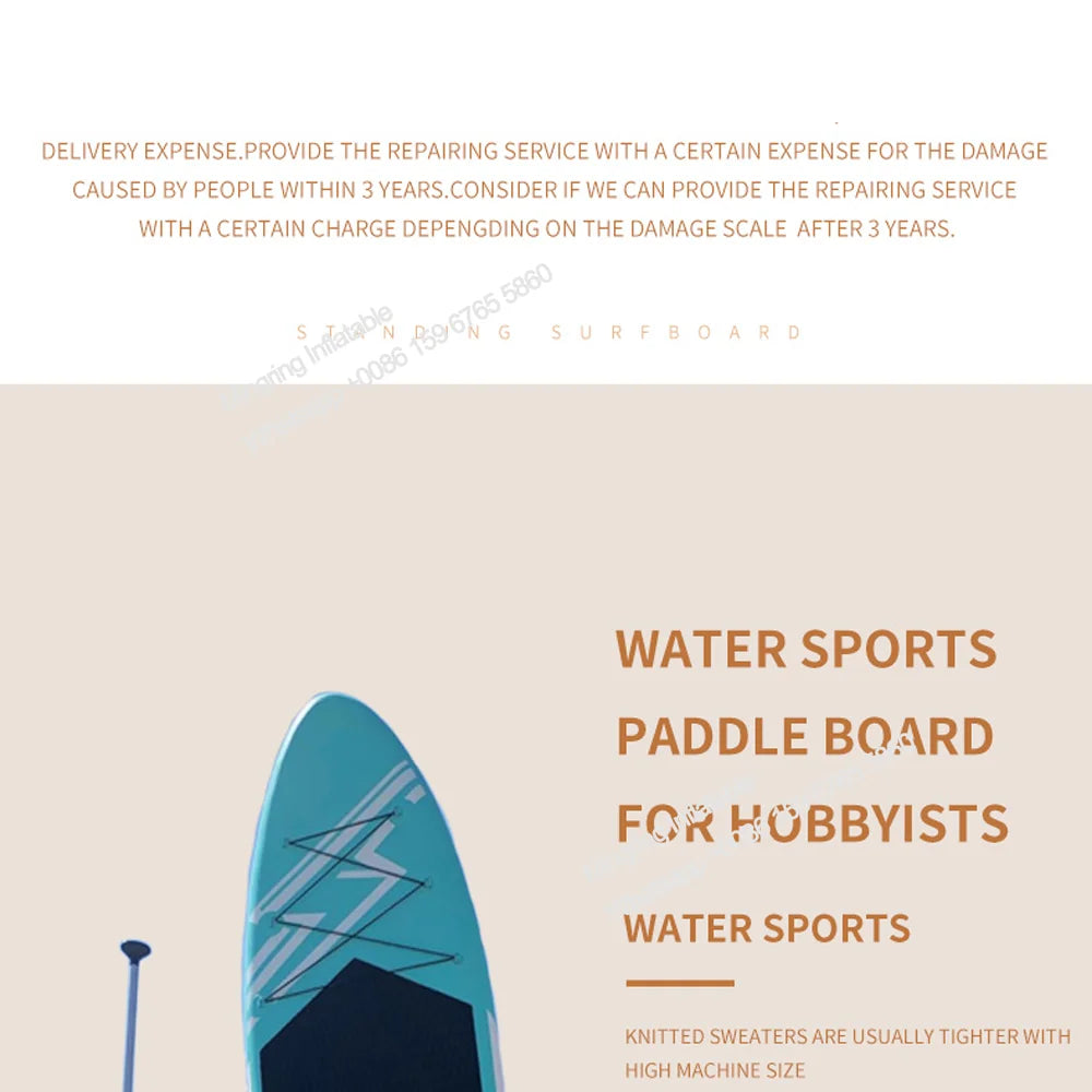 Inflatable Sit Up Board for Surfing, Ocean SUP, Drop-stitch Construction, Waterplay for Surfing