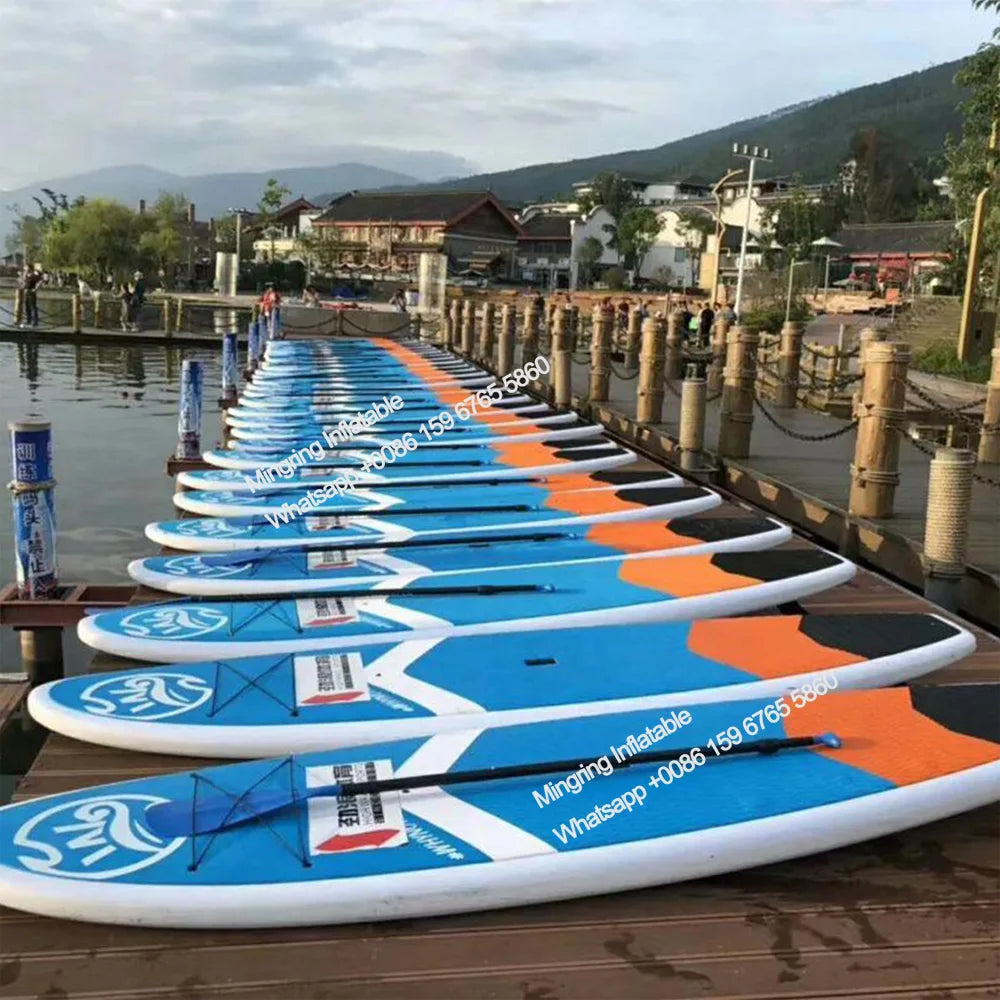 Inflatable Sit Up Board for Surfing, Ocean SUP, Drop-stitch Construction, Waterplay for Surfing