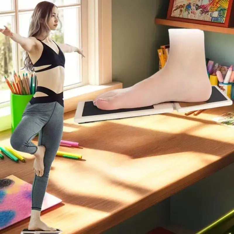 Physio Recovery Wobble Board; Slip-Resistant, One-foot Posture Retraining; Ankle Fortitude Handler, Wooden Design
