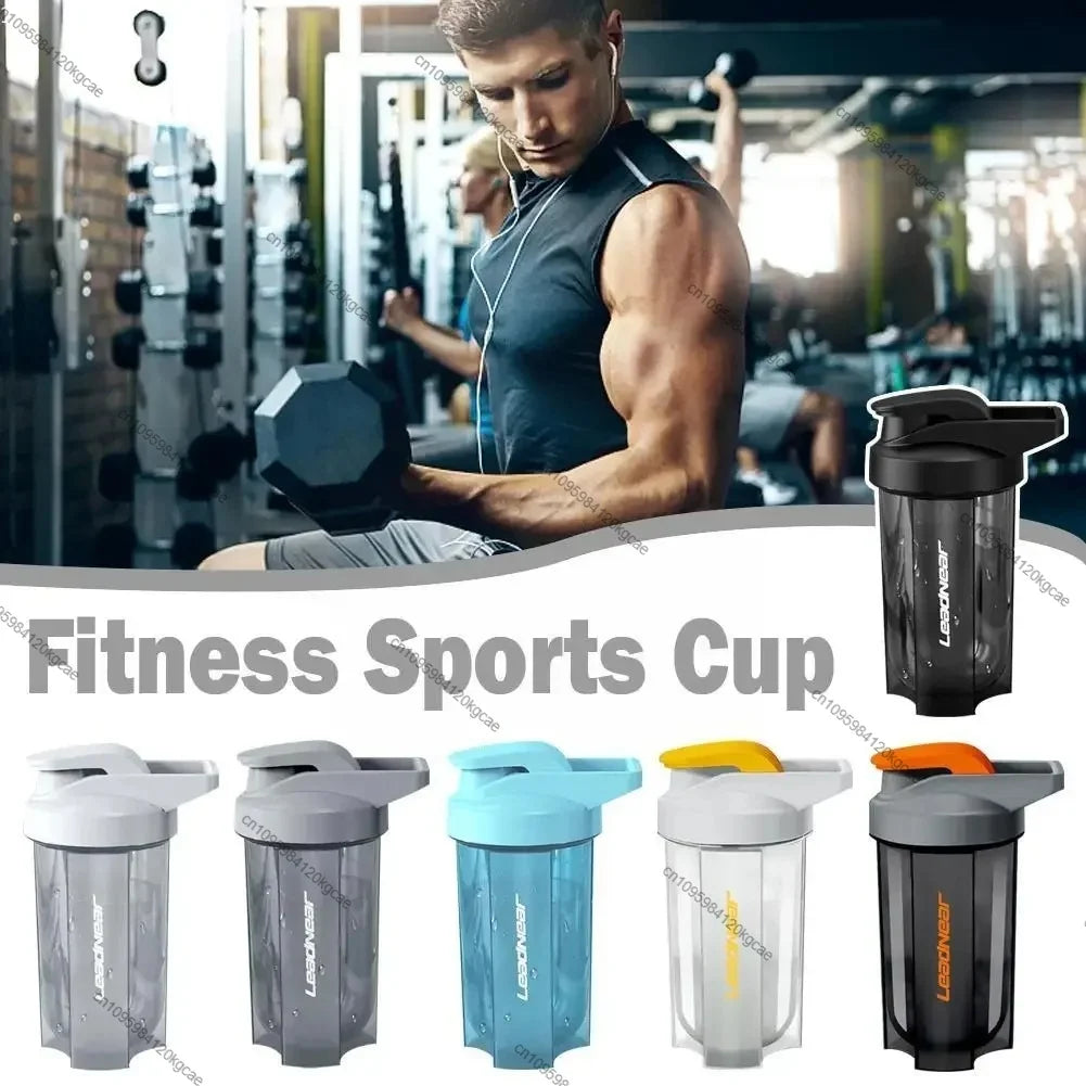 Portable Protein Shaker 500ml Fitness Bottle with Wire Whisk Ball for Fitness Enthusiasts Athletes Perfect For Outdoor Gym Cups