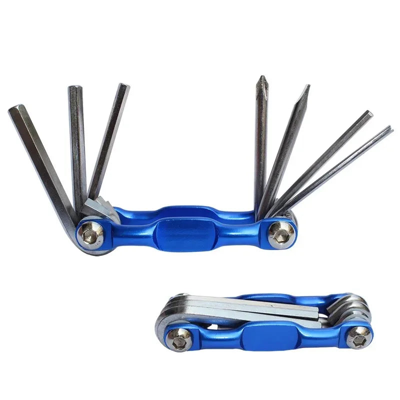 Multi Repair Tools Kit Portable Bicycle Tool Folding Allen Wrench Spoke Hex Wrench Bike Maintenance Tool Set Cycling Accessories