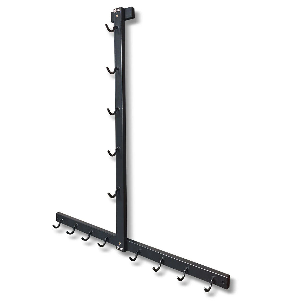 Detachable Floor/Wall Style Fitness Equipment Accessories Handle Placement Rack Gym Resistance Belt Storage Rack Space Saving