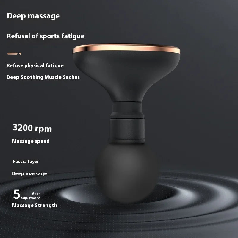 Electric portable small vibrating fascia gun fitness exercise relaxation muscle cervical spine waist mini pocket massager