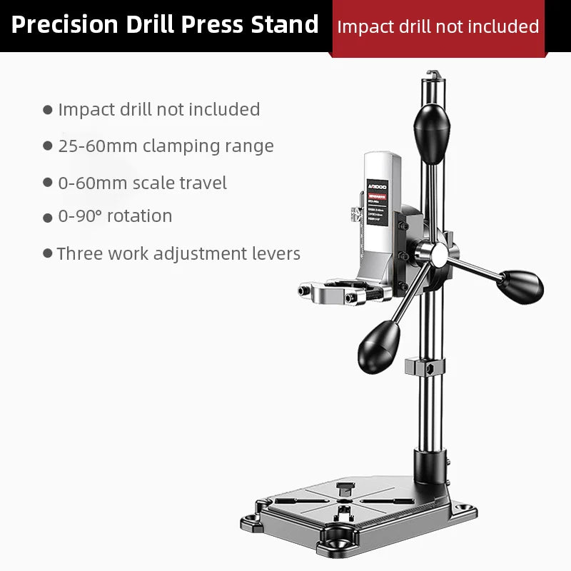 Adjustable Universal Drill Stand for Electric Hand Drill Impact Drill Convert to Mini Bench Drill Press Bracket Home DIY Tool