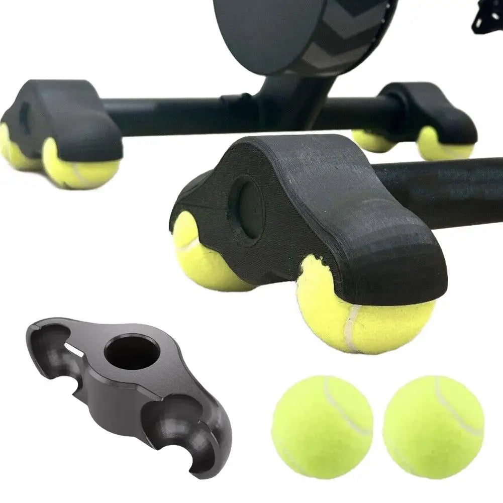 4Pcs 8 Tennis Balls Cycling Bike Foot Pads Wahoo Kickr Core Fitness Bike Shock Absorbing Foot Pads Floor Protector Rocker Balls