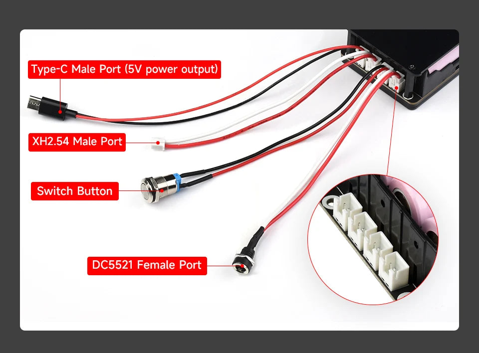 Raspberry Pi 5 UPS Power Supply Expansion Board Uninterruptible Power Supply Module UPS Module 3S Also For Pi4B