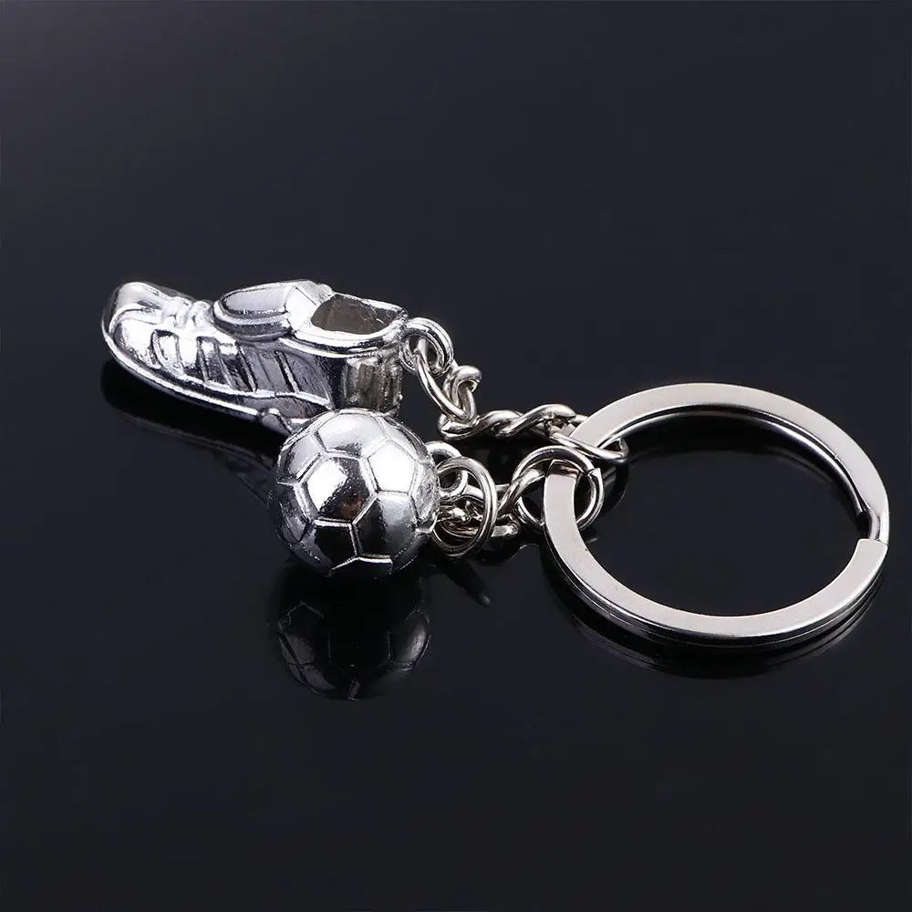 Football Ball Key Accessories Small Pendant Sport Hanging Keychain Metal Chain Soccer Shoes Key Rings Football Key Chain