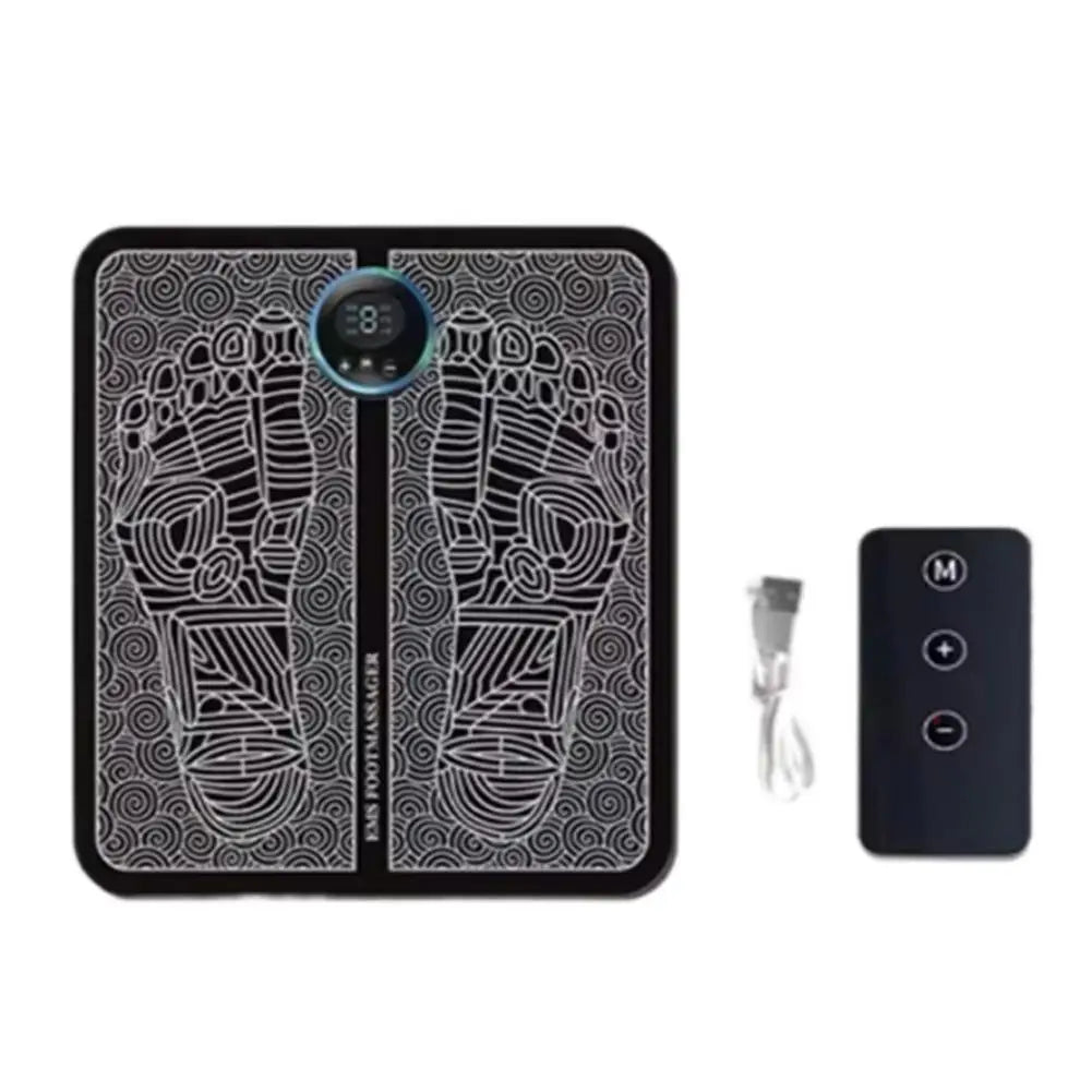 Portable Electric Foot Massager Pad - Muscle Relax Massage Trainer, Home Family Outdoor Sport Fitness Tool