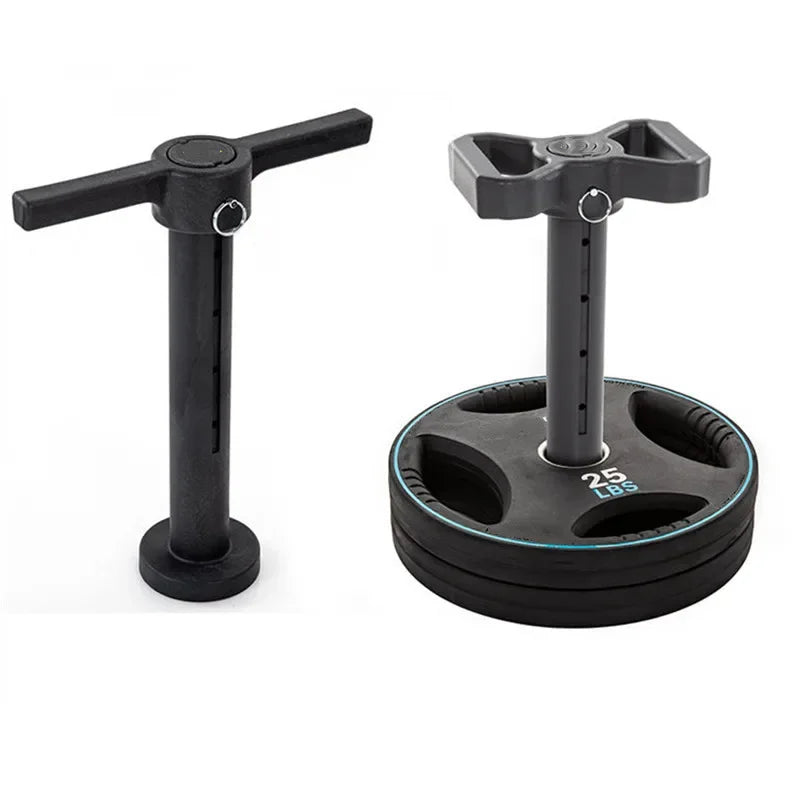 Double Grip Handle T-Shaped Kettlebell Fitness Grip Adjustable T-Bell Bar Glute Trainer Deep Squat Hard Pull Training Gym Home