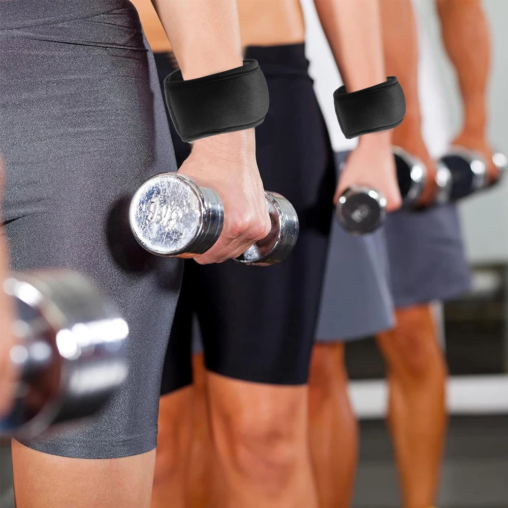 1Pair Wrist Weights 1lb / 0.45kg for Women, Men - Adjustable Strap for Walking,Pilates,Gym - Lightweight & Comfortable Design