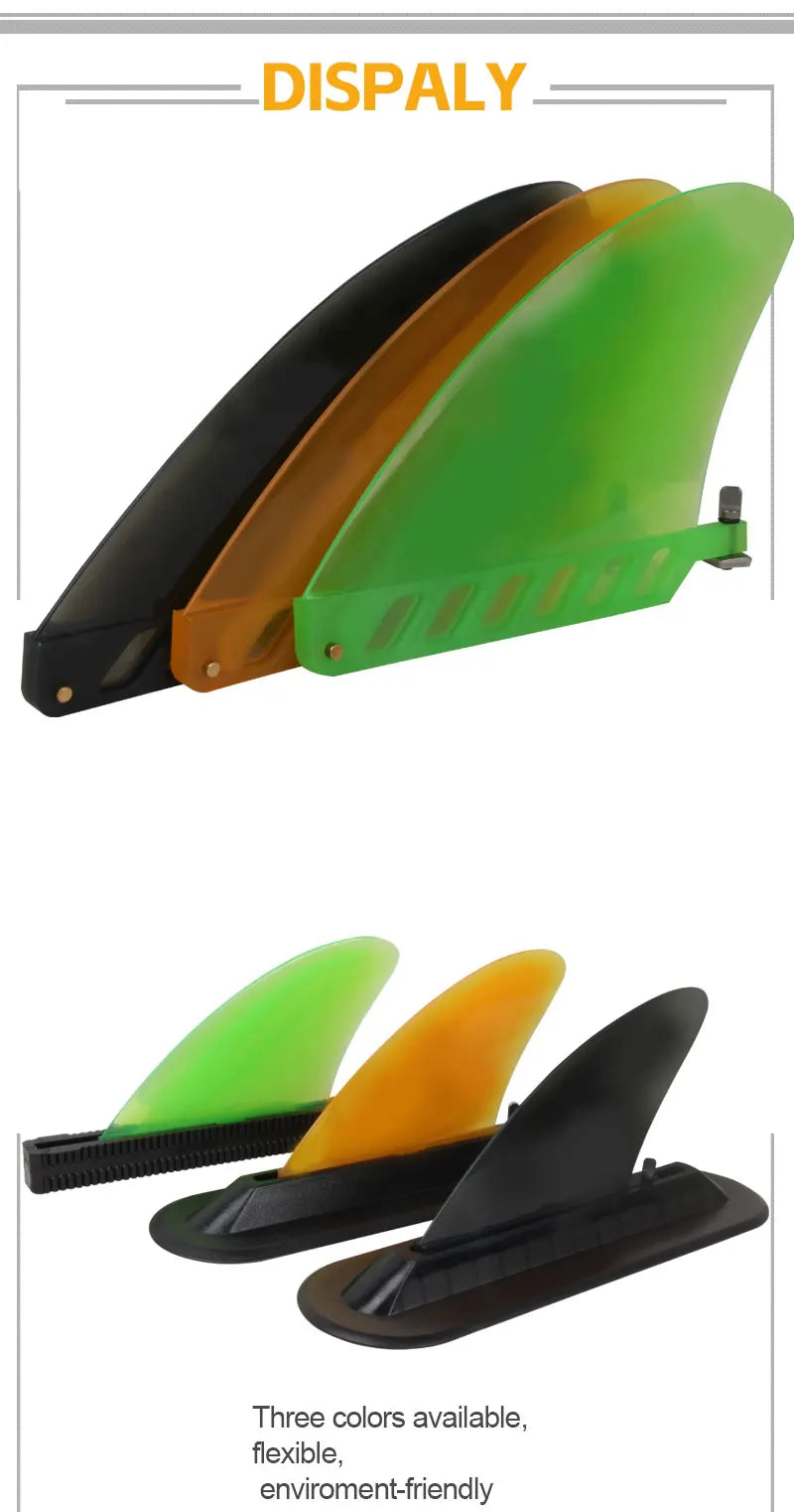 4.6 inch US fin screw fixing stand up paddle board fin box TPU flexibile bending half-transparent SUP board accessory