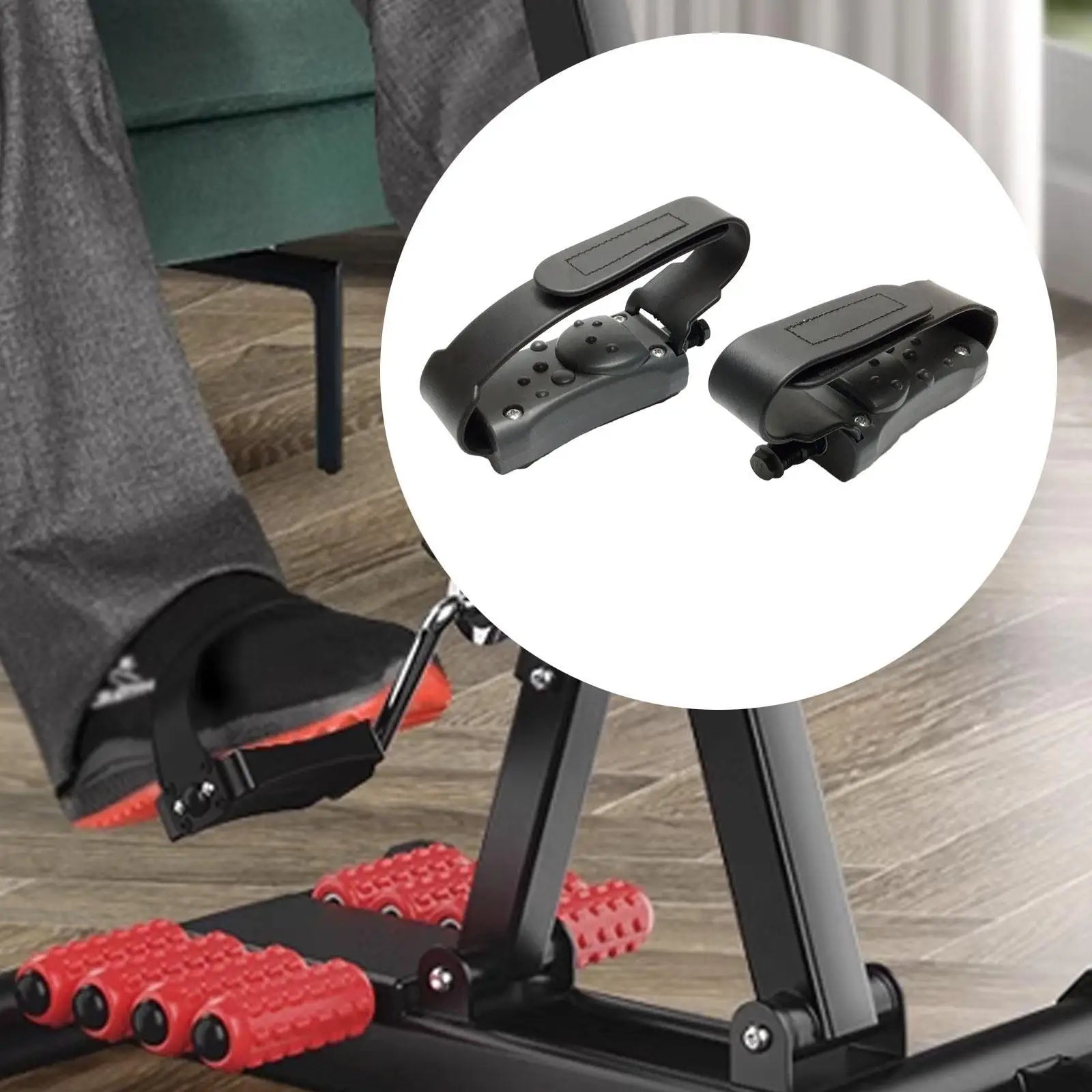 2 Pieces Exercise Bike Pedals Portable for Indoor Bike Outdoor Bicycles Fitness Bikes Stationary Exercise Bike Home Gym Workout