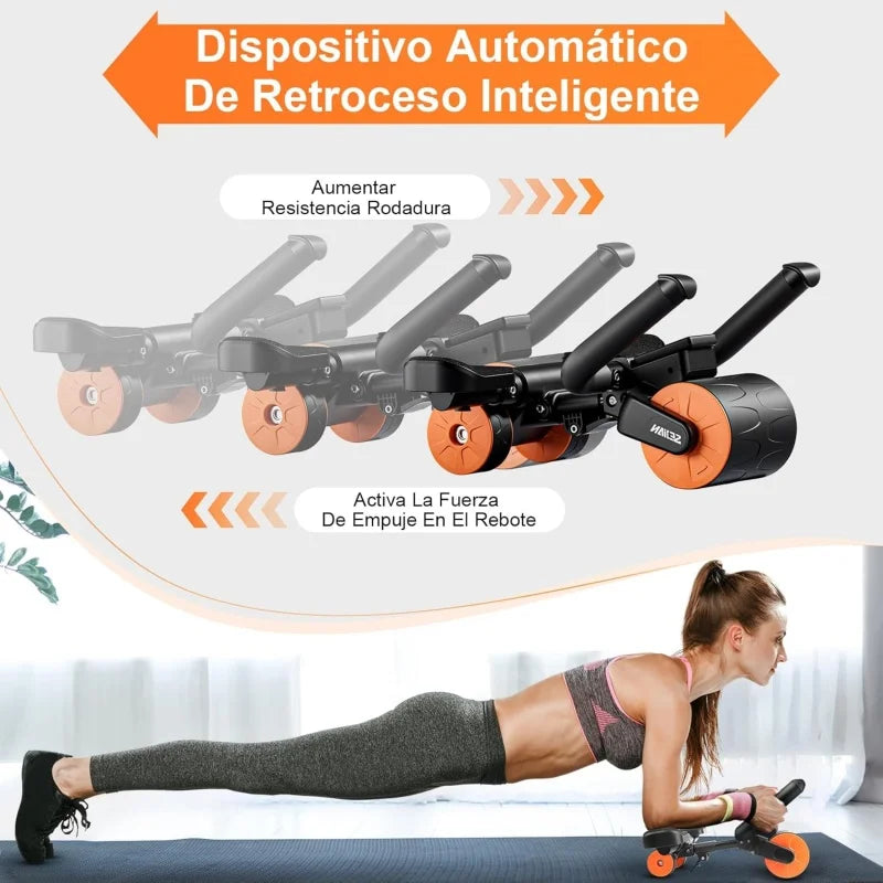 Adjustable Abs Training Roller Multifunctional Home Plank Support Abdominal Fitness Wheel For Home Gym
