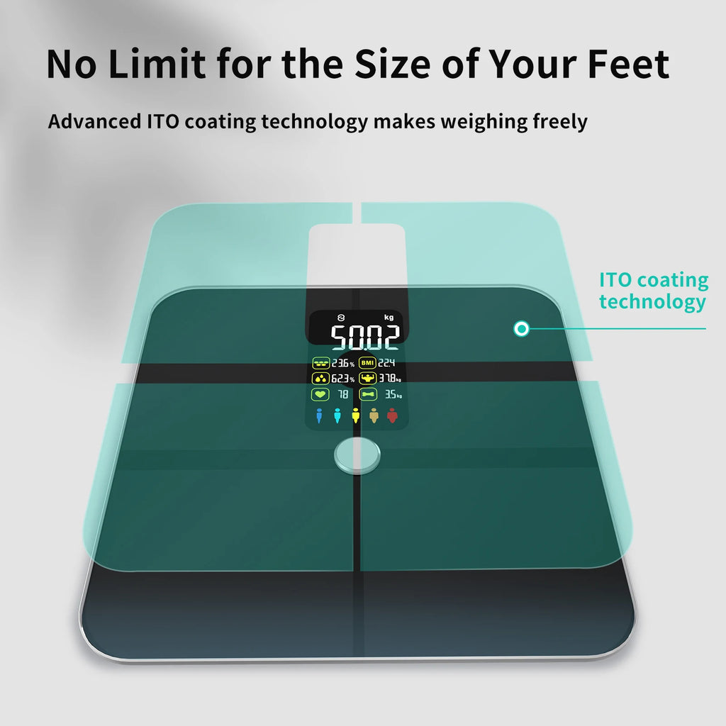 Smart Scale for FSA&HSA Eligible Body Weight Fat, Digital Weighing Machine for Accurate BMI Muscle Mass Composition