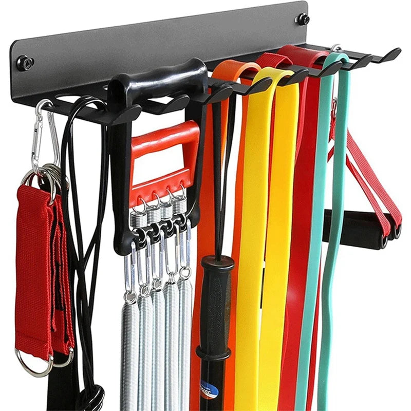 Multi-Purpose Gym Storage Rack,Hook Heavy-Duty Steel Gym Organizer Wall Mount Hanger For Home And Pro 17 Inches Durable