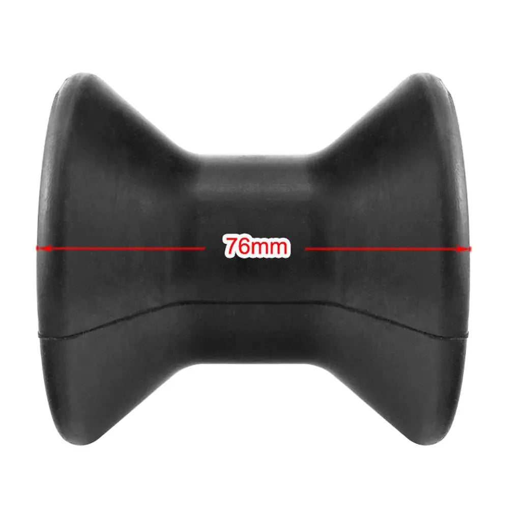 3 Inch Boat Bow Roller Marine Trailer Rubber Keel Roller for Sailboat Yacht Speedboat Canoe Anti- Boat Accessories Marine