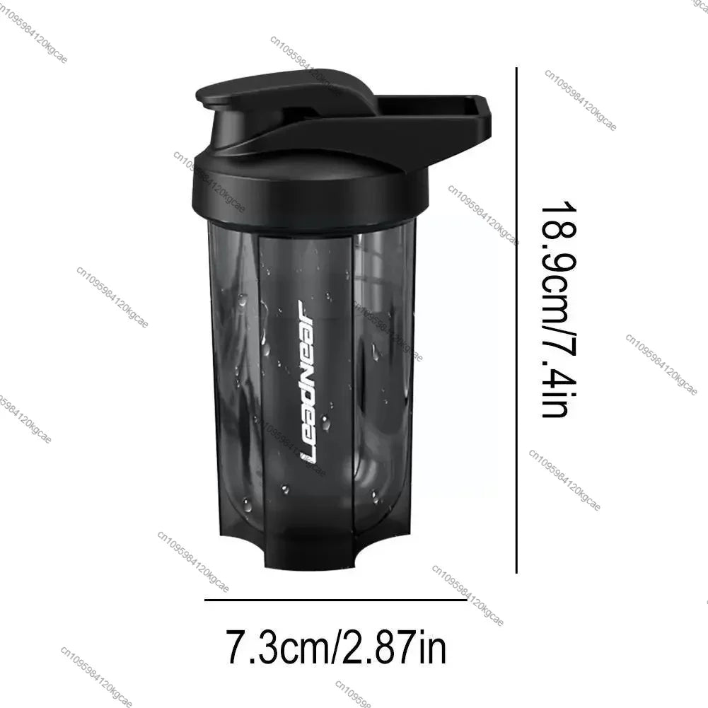 Portable Protein Shaker 500ml Fitness Bottle with Wire Whisk Ball for Fitness Enthusiasts Athletes Perfect For Outdoor Gym Cups